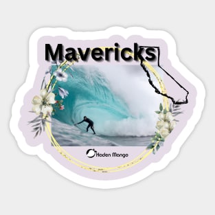 California Surf Break Mavericks Sticker